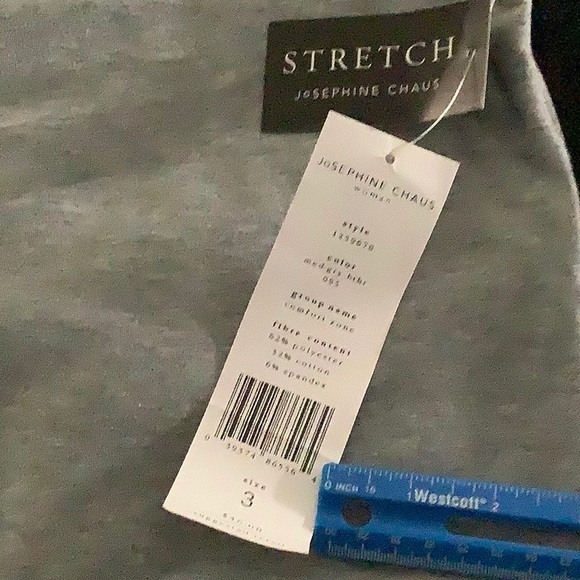 Josephine Chaus W grey stretchshirt sz3 - Picture 8 of 8
